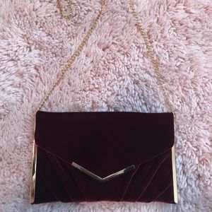 Velvet Maroon Evening Crossbody